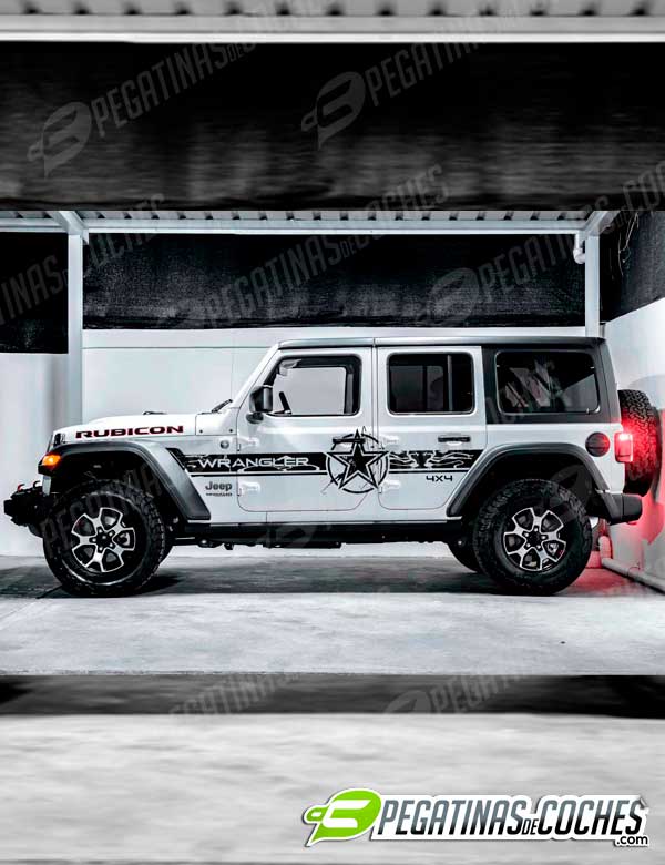 bandas estrella Wrangler 4x4